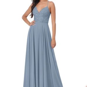 Azazie Bridesmaids Dress- Sonya Dress in Dusty Blue